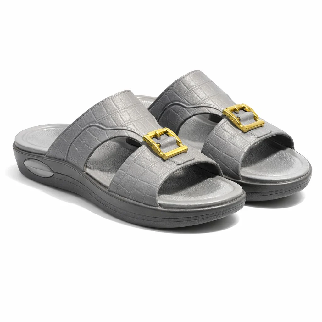 Men Arabic Style Comfort Slippers with Buckle | Soft Cushioned Sole|ZEE-5029 - Image 21