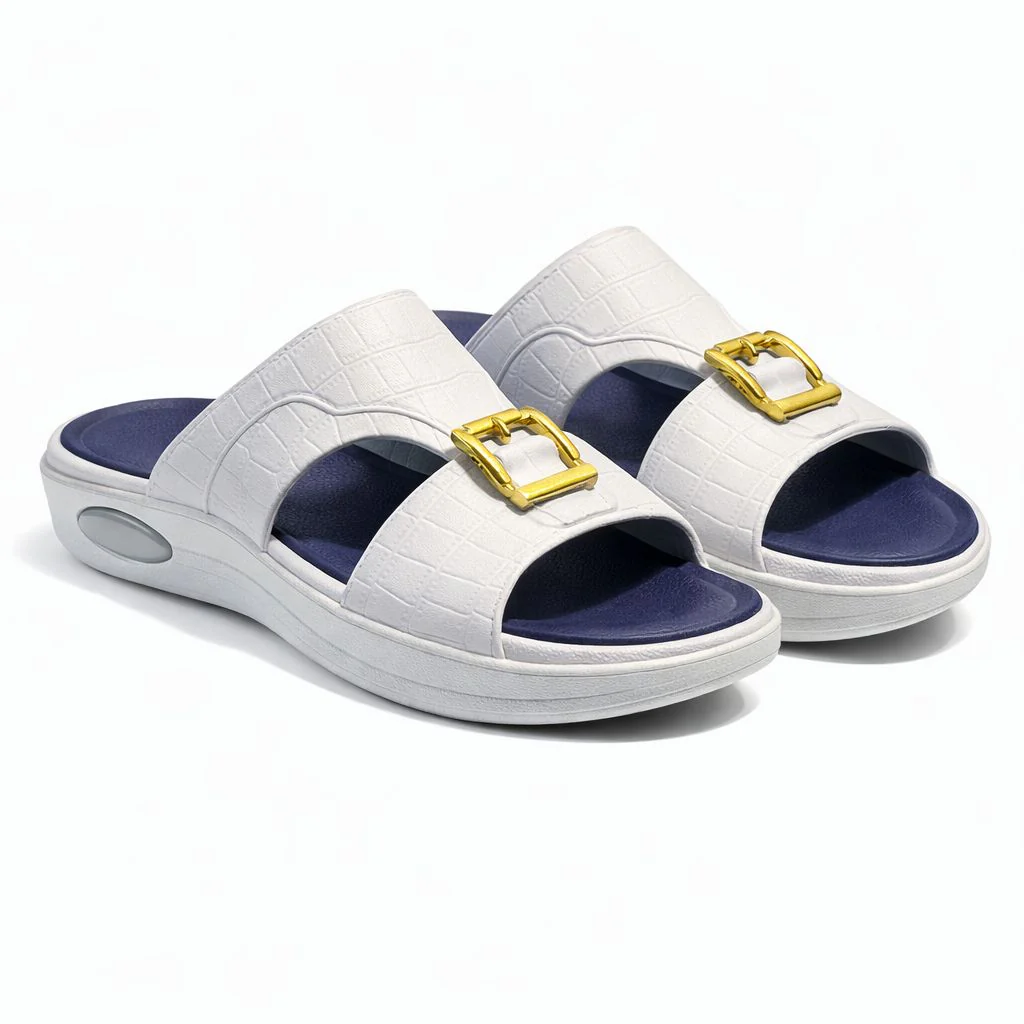 Men Arabic Style Comfort Slippers with Buckle | Soft Cushioned Sole|ZEE-5029 - Image 3