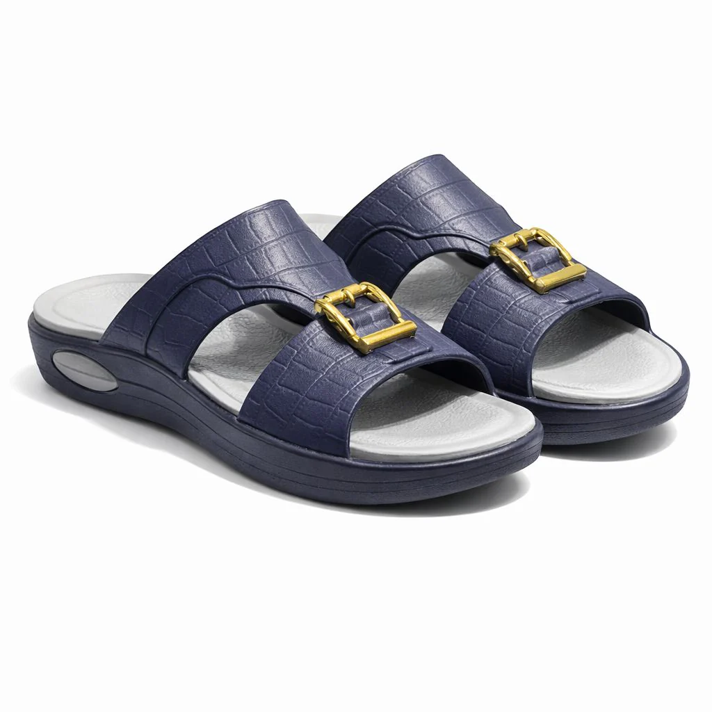Men Arabic Style Comfort Slippers with Buckle | Soft Cushioned Sole|ZEE-5029 - Image 5