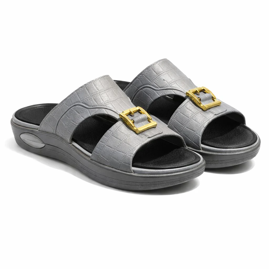 Men Arabic Style Comfort Slippers with Buckle | Soft Cushioned Sole|ZEE-5029 - Image 6