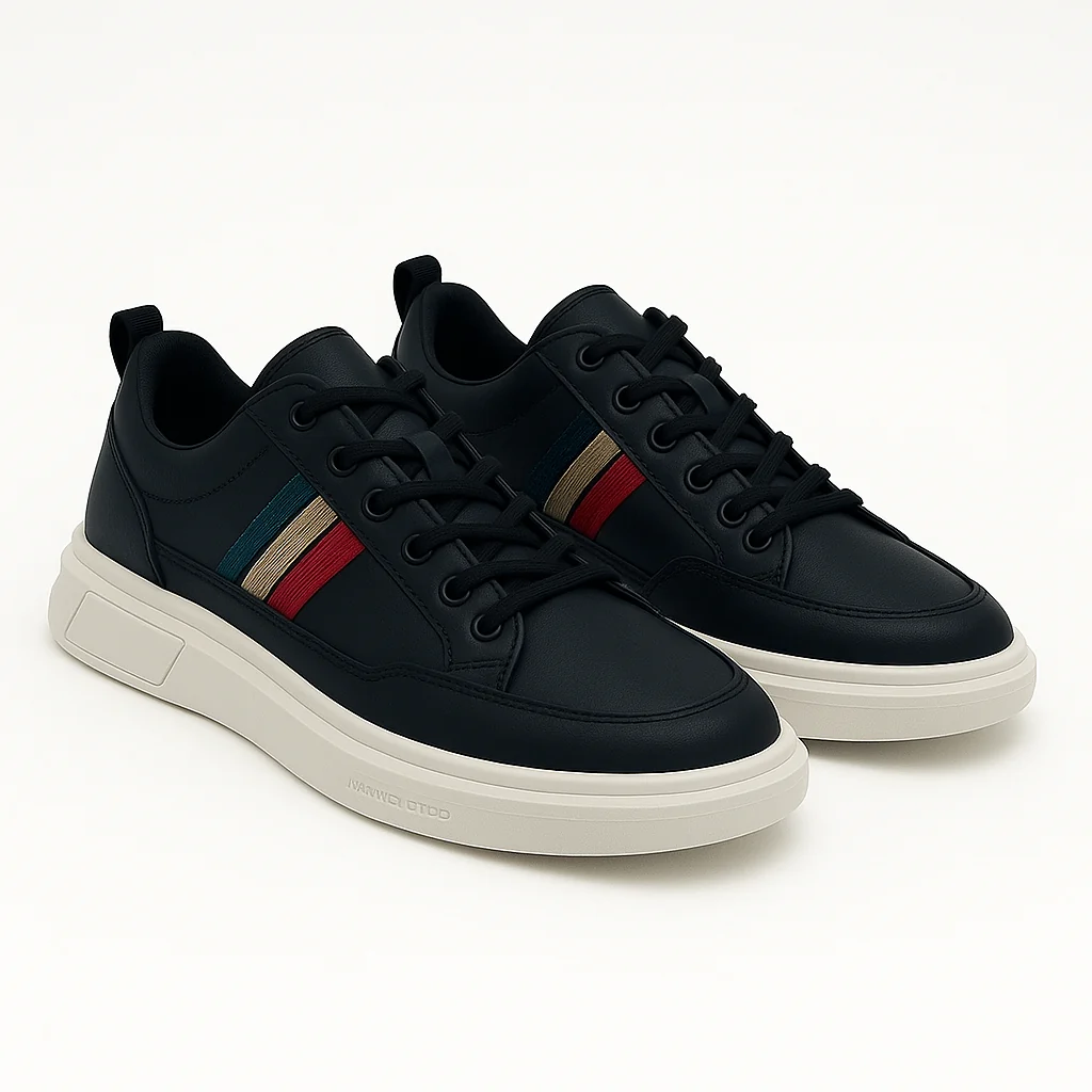 Classic Striped Low-Top Sneakers |K-107 - Image 6