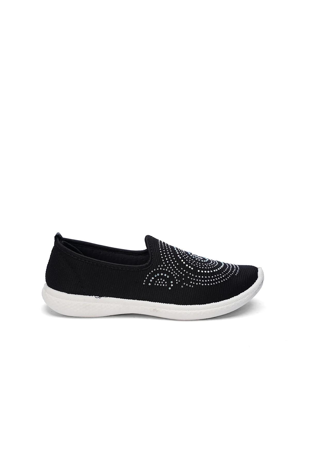 Fancy Ladies Black Canvas Sneakers|OLX-3005 - Image 4
