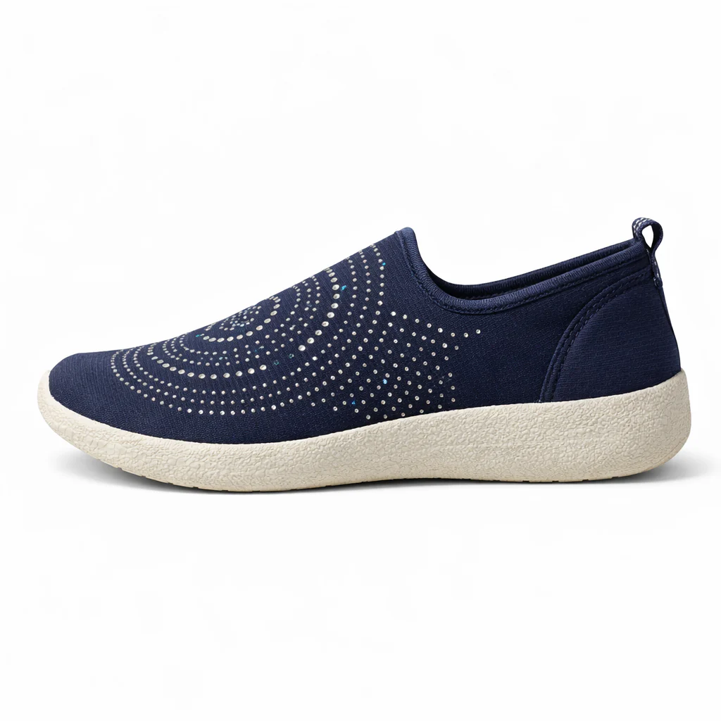Fancy Ladies Black Canvas Sneakers|OLX-3005 - Image 6