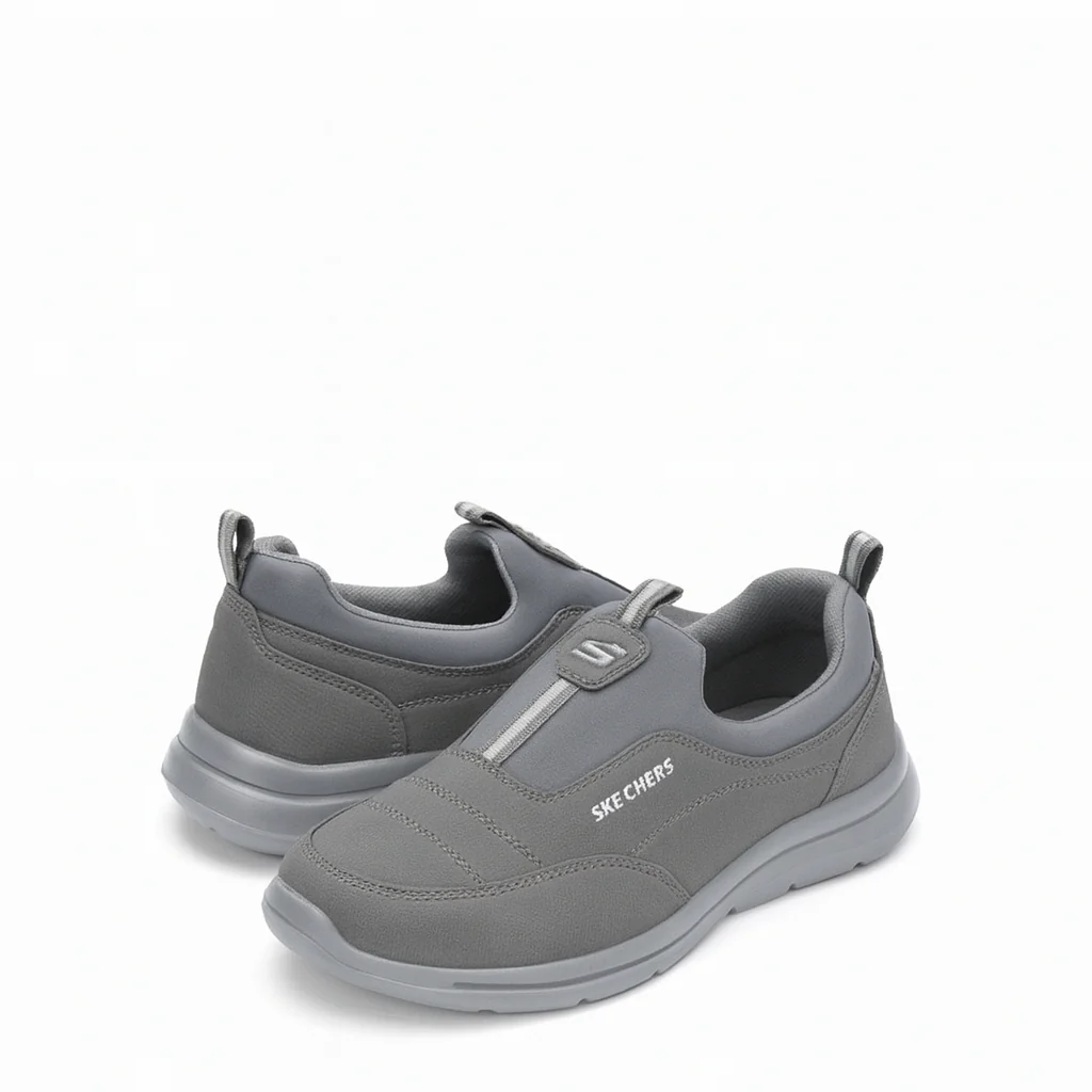 Men’s Black Slip- Walking Sneakers | Lightweight Comfortable Daily Wear Shoes |N-31 - Image 5