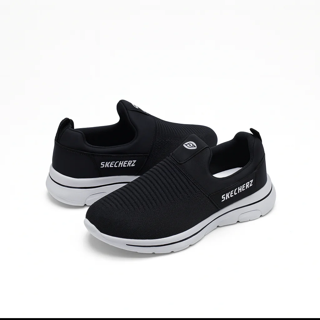 Men’s Comfort Slip-On Walking Shoes  Knitted Upper, Lightweight Soft Sole |N-23 - Image 3