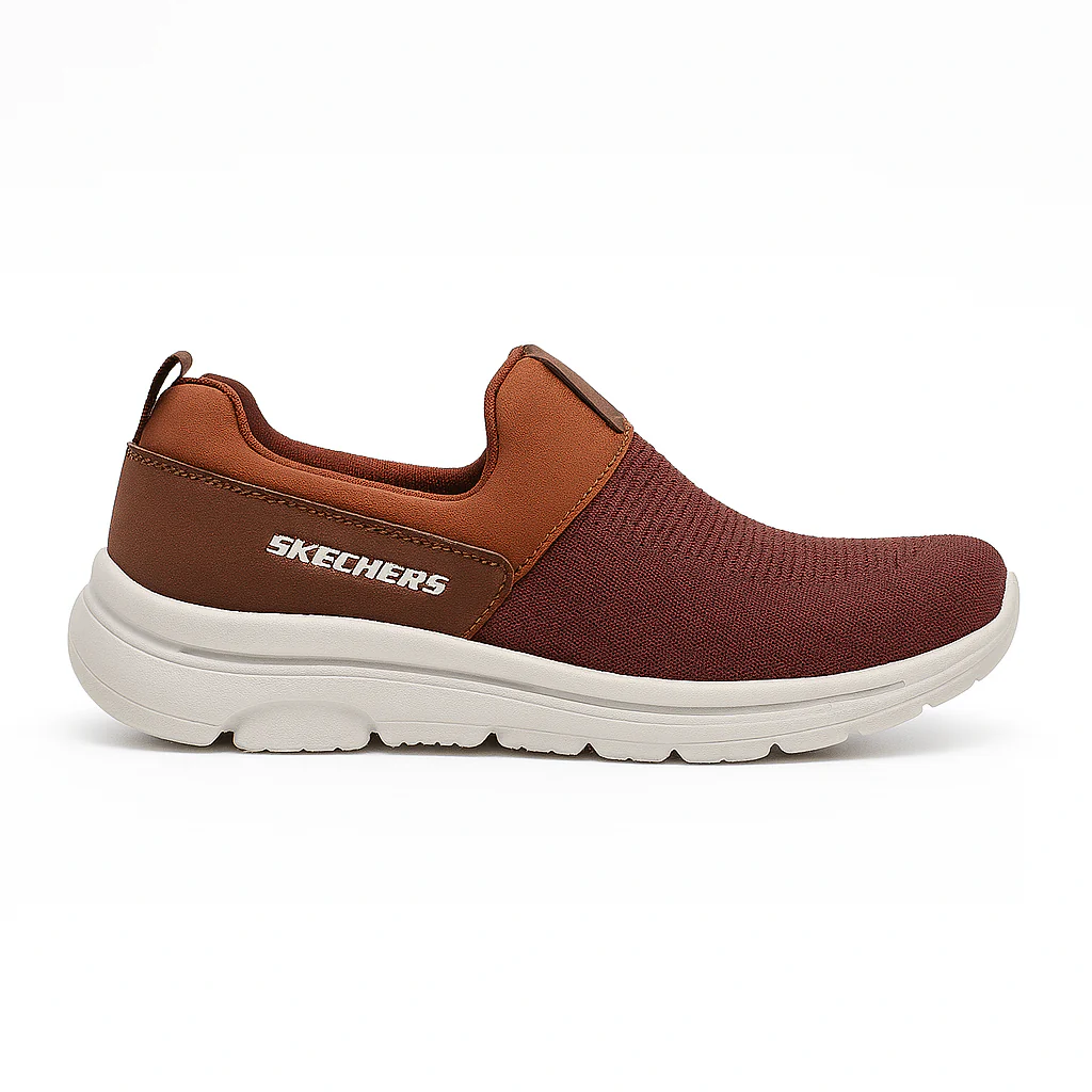Men’s Comfort Slip-On Walking Shoes  Knitted Upper, Lightweight Soft Sole |N-23 - Image 5