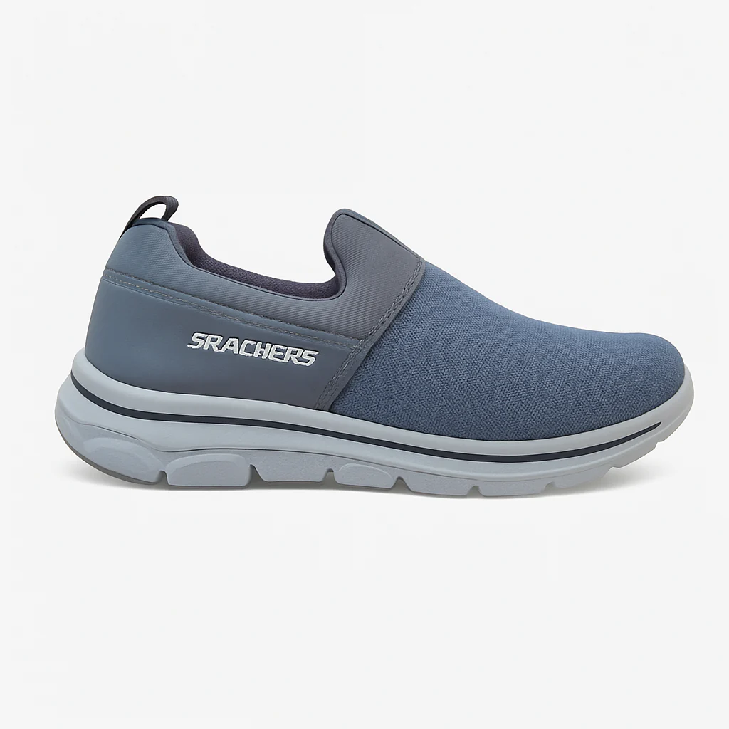 Men’s Comfort Slip-On Walking Shoes  Knitted Upper, Lightweight Soft Sole |N-23 - Image 6