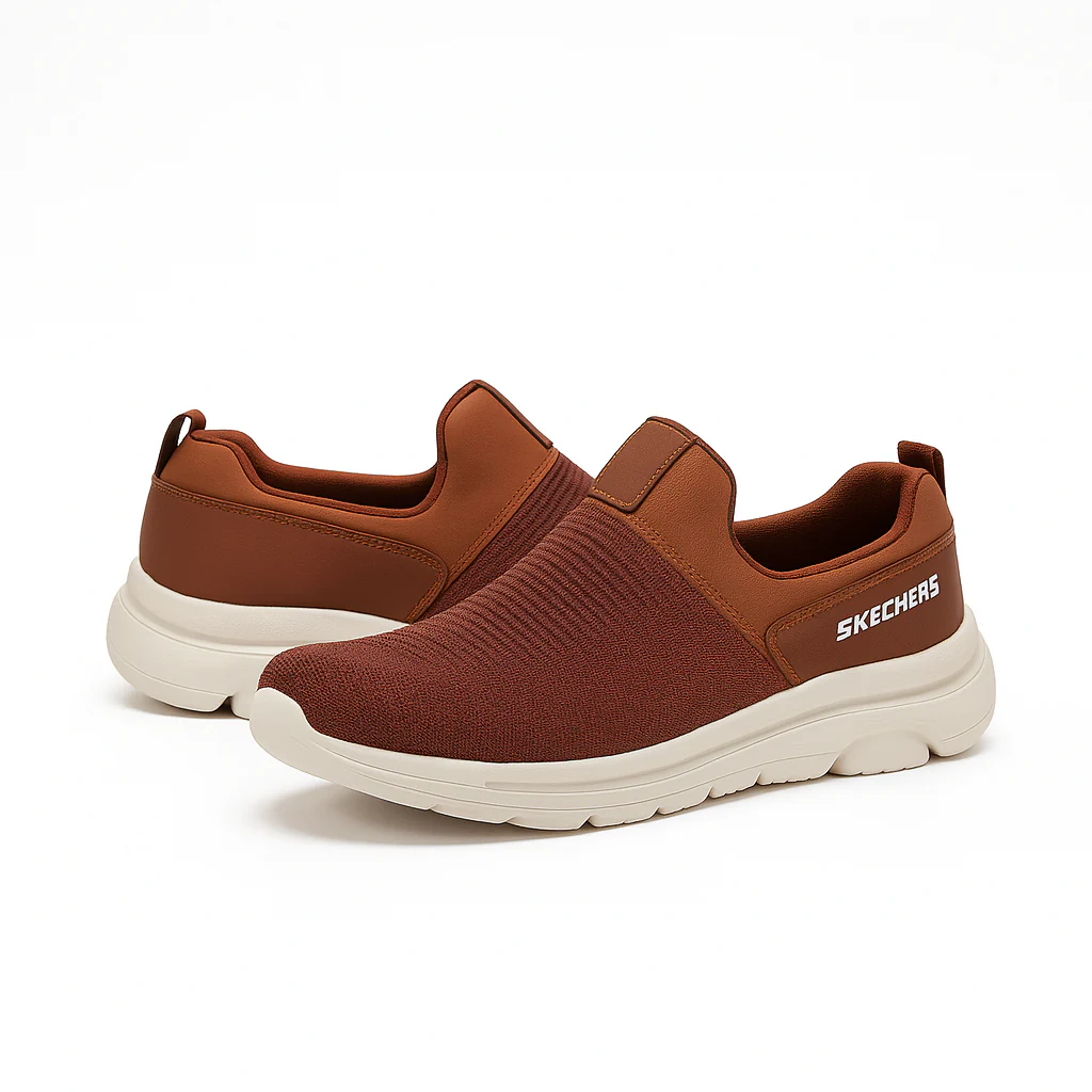 Men’s Comfort Slip-On Walking Shoes  Knitted Upper, Lightweight Soft Sole |N-23 - Image 9