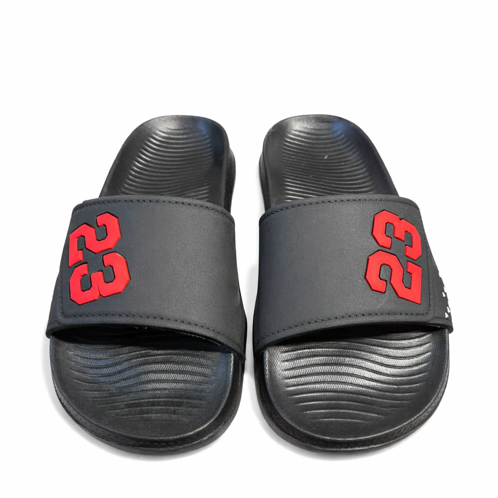 Men’s Black Slide Slipper with Red 23 Logo Comfortable EVR Slippers |Next-R39 - Image 4