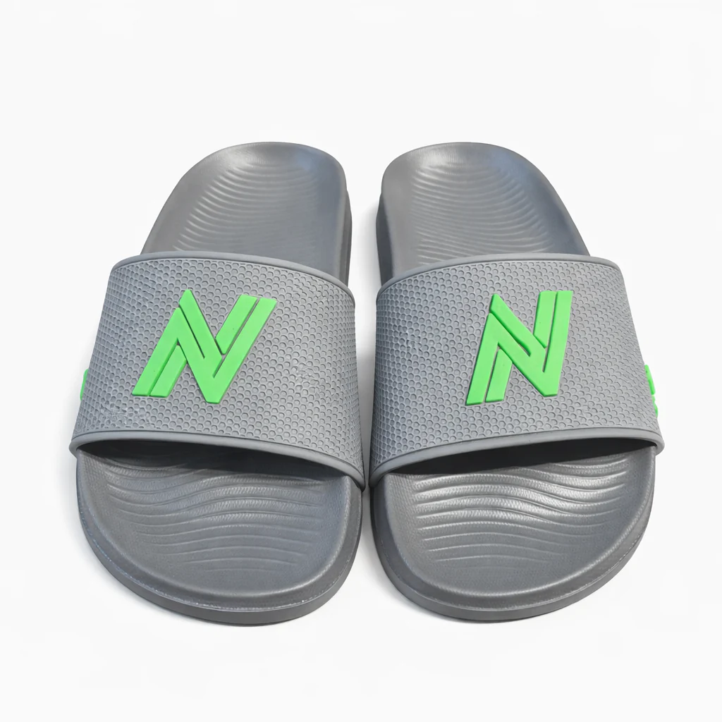 Men’s Comfort Slide Slippers Grey & Blue Slides with Cushioned Footbed |NEXT-R27 - Image 7