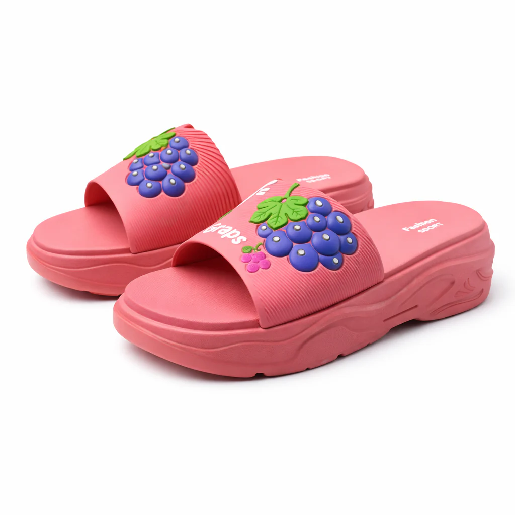 Urban Walk Women Grape Comfort Slides EVA Slippers|ZM-001 - Image 2
