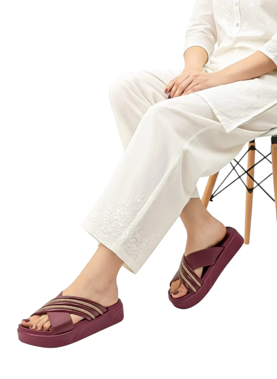 Urban Walk Women Platform Slippers Premium Comfort Slide |WJ-4940 - Image 7
