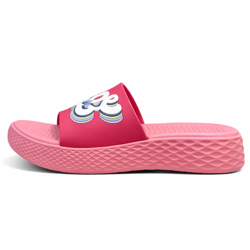 Urban Walk Women Platform Slippers Premium Comfort Slide |WJ-4401 Rose - Image 11