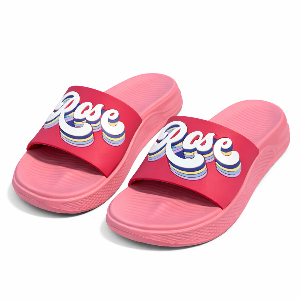 Urban Walk Women Platform Slippers Premium Comfort Slide |WJ-4401 Rose - Image 3