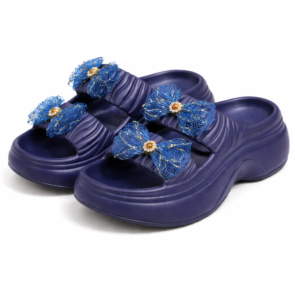 Urban Walk kids EVR Slippers with Bow|Yes-01 - Image 3