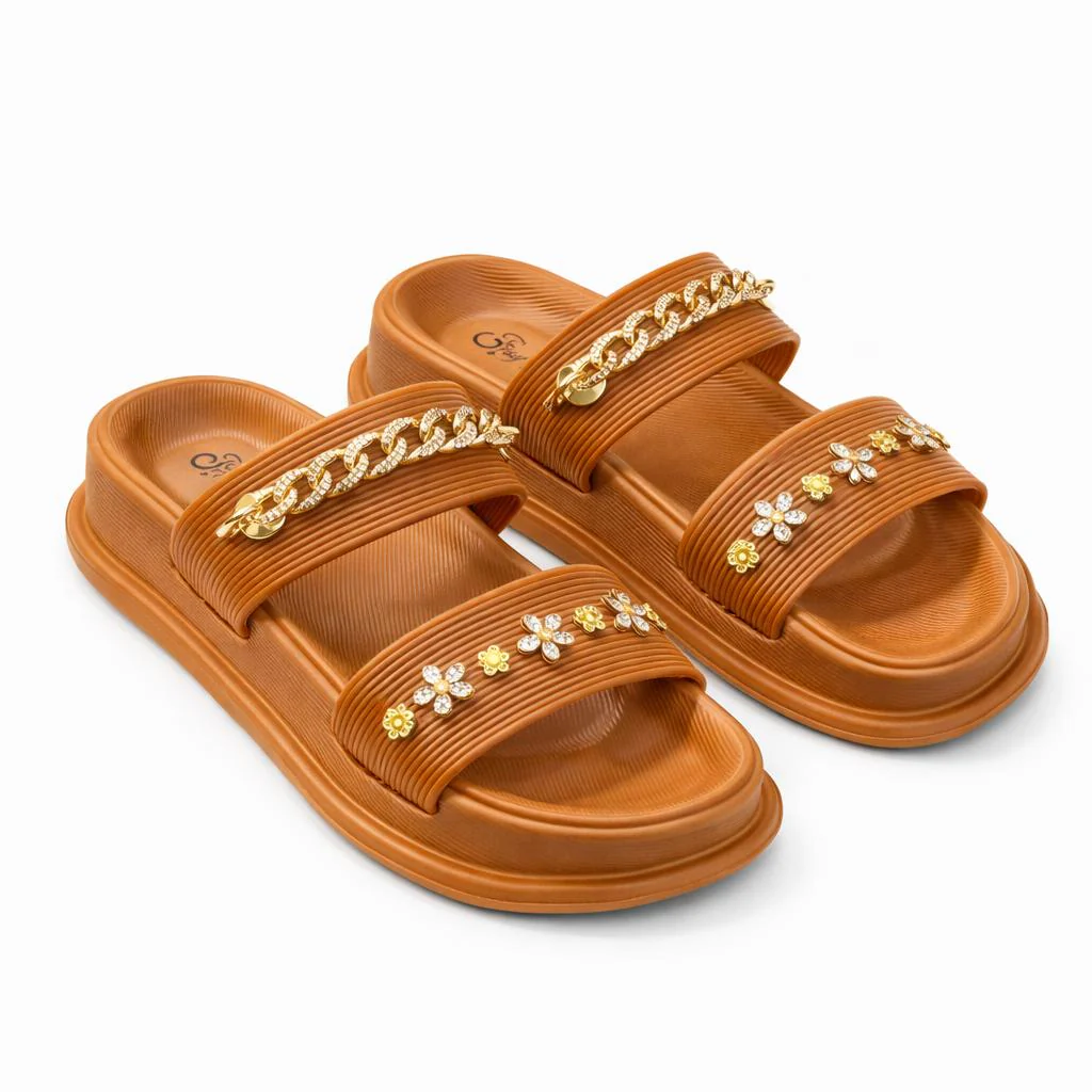 Urban Walk Women’s Luxury Chain Slide Slippers|Zee-251 - Image 4