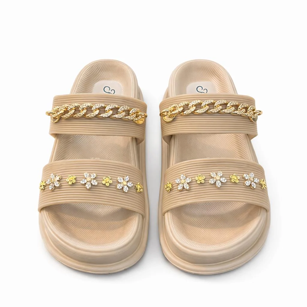 Urban Walk Women’s Luxury Chain Slide Slippers|Zee-251 - Image 7
