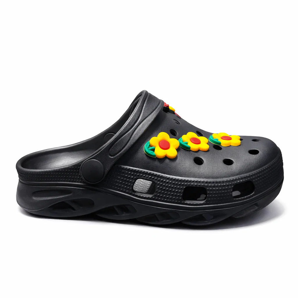 Women’s EVR Clogs with Flower Charms Lightweight Comfort Slippers|FF-C02 - Image 3