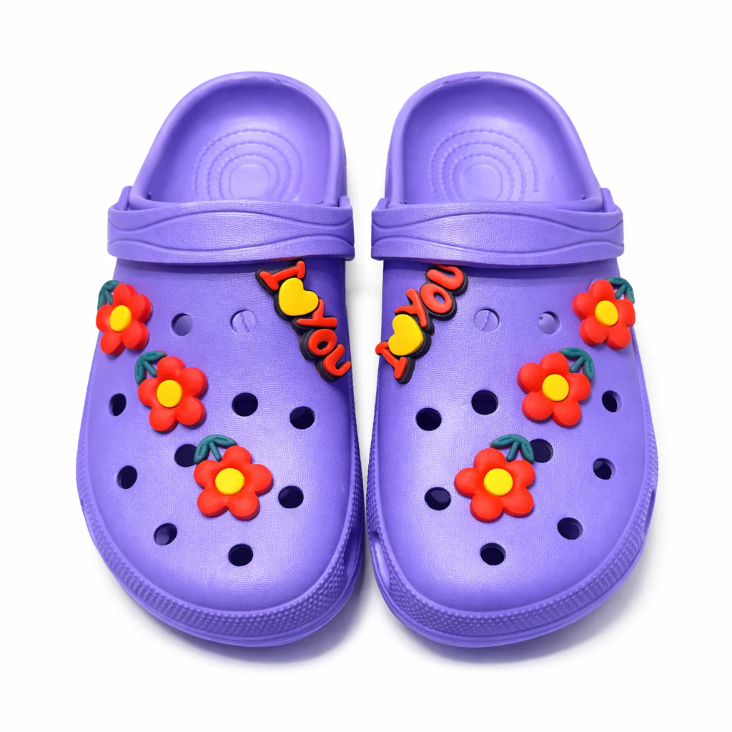 Women’s EVR Clogs with Flower Charms Lightweight Comfort Slippers|FF-C02 - Image 7