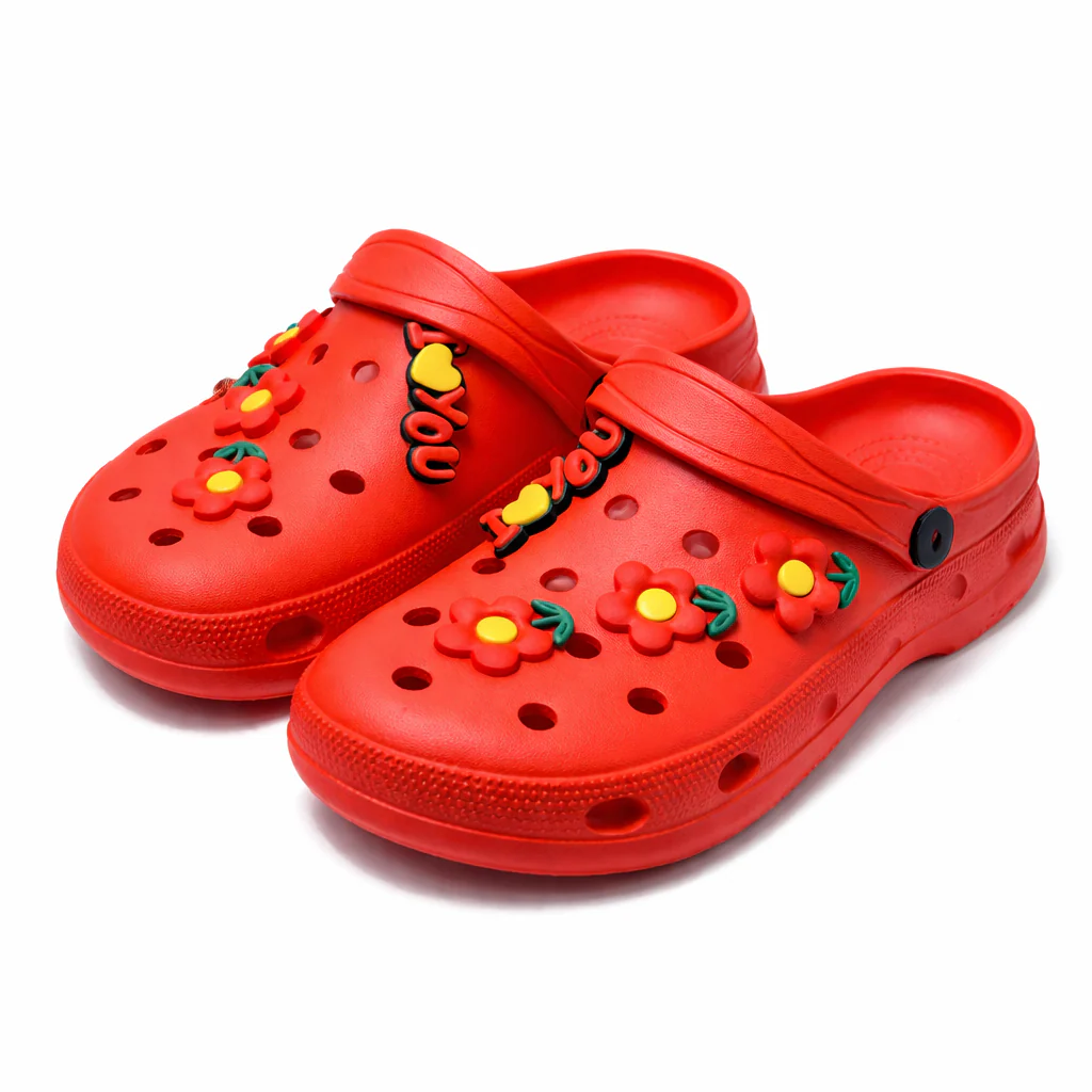 Women’s EVR Clogs with Flower Charms Lightweight Comfort Slippers|FF-C02 - Image 9