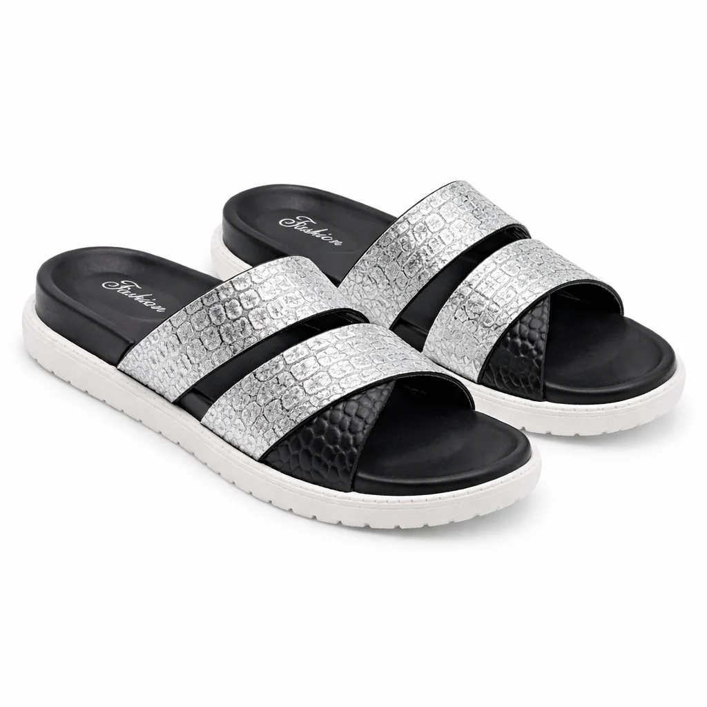 Women’s Fashion Double Strap Comfort Slides|Zee-353