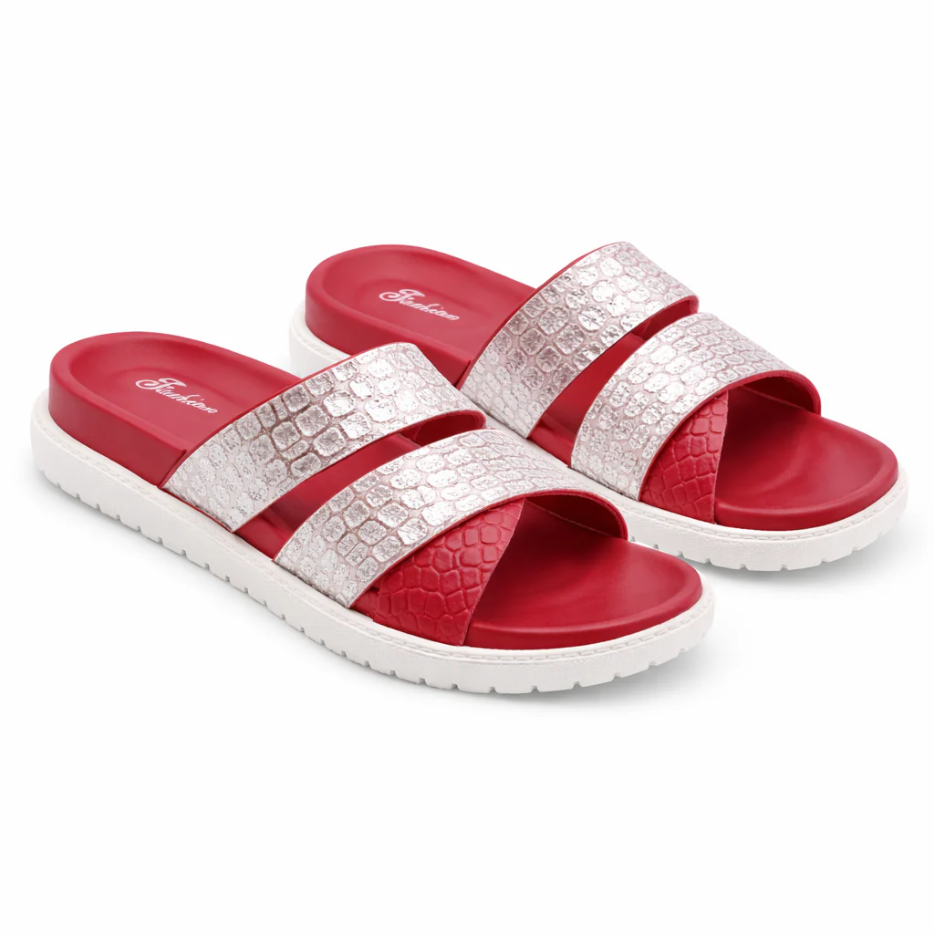 Women’s Fashion Double Strap Comfort Slides|Zee-353 - Image 4